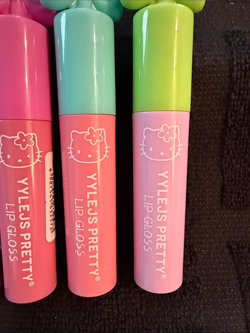 Yylejs Pretty Kids Lip Gloss Set — Pink, Hot Pink, Mint & Lime